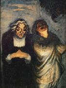 Honore  Daumier Scene from a Comedy oil painting reproduction